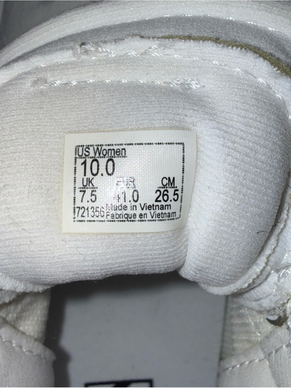 Vans White High-Top Lace-Up Sneakers - Picture 11 of 12